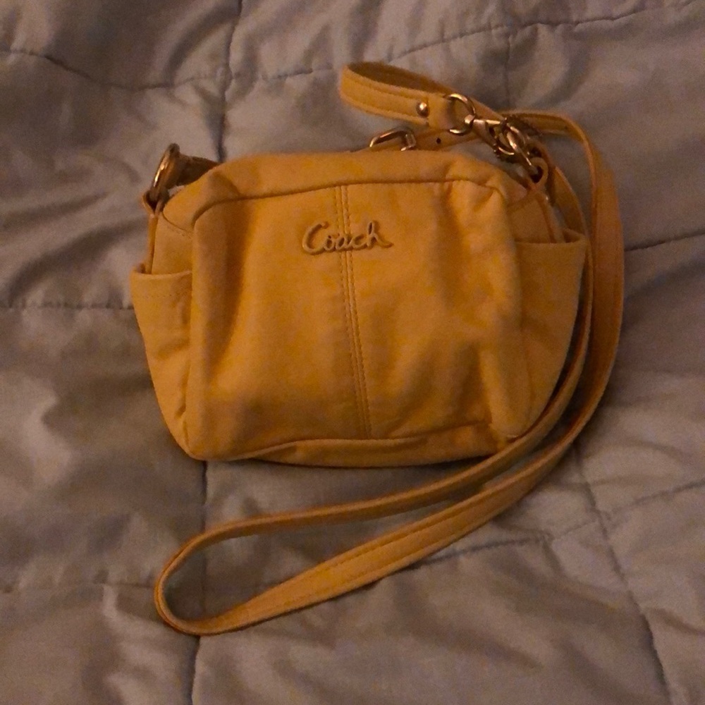 Lemon Yellow Coach Small Bag